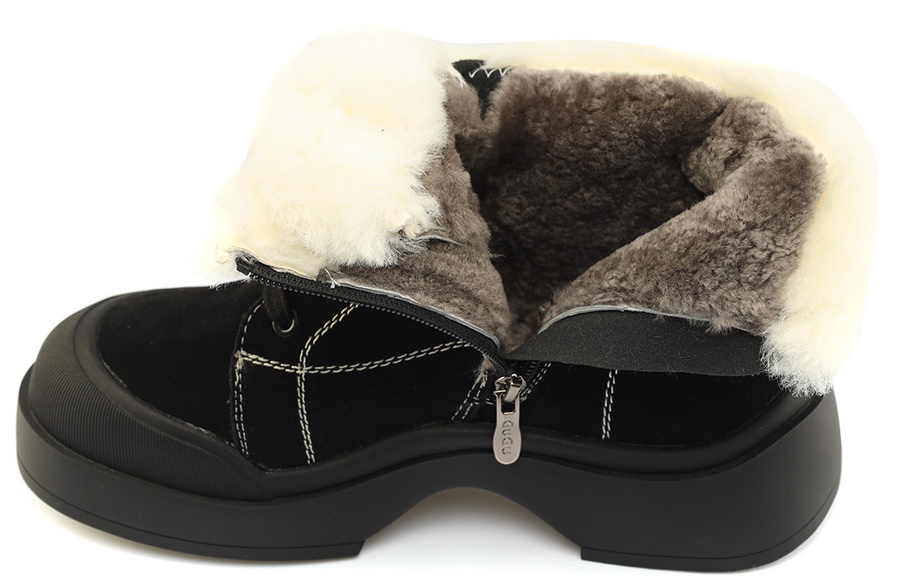 женские ботинки натуральная кожа (велюр) натуральный мех gugu германия