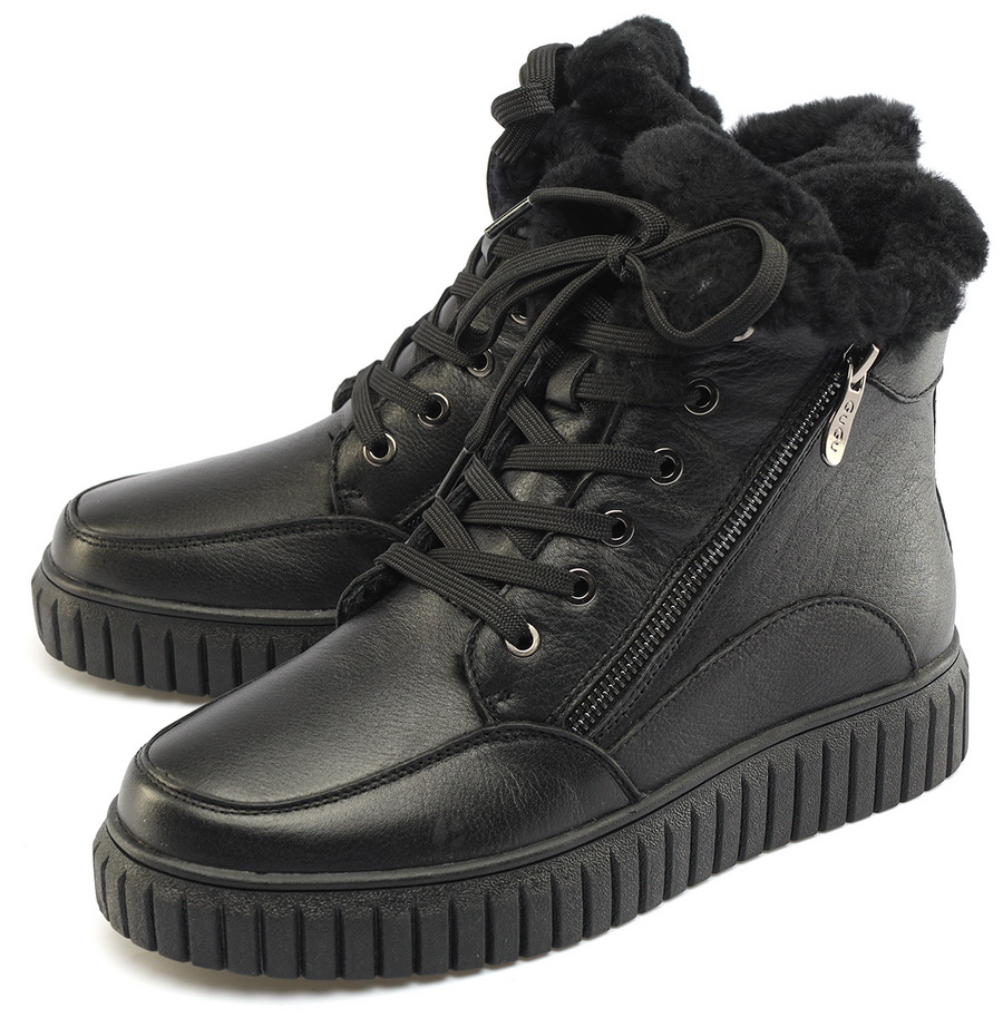 женские ботинки натуральная кожа / натуральный мех gugu германия