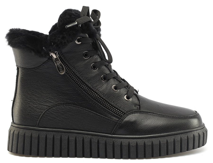 женские ботинки натуральная кожа / натуральный мех gugu германия