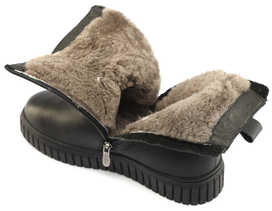 женские ботинки натуральная кожа / натуральный мех gugu германия