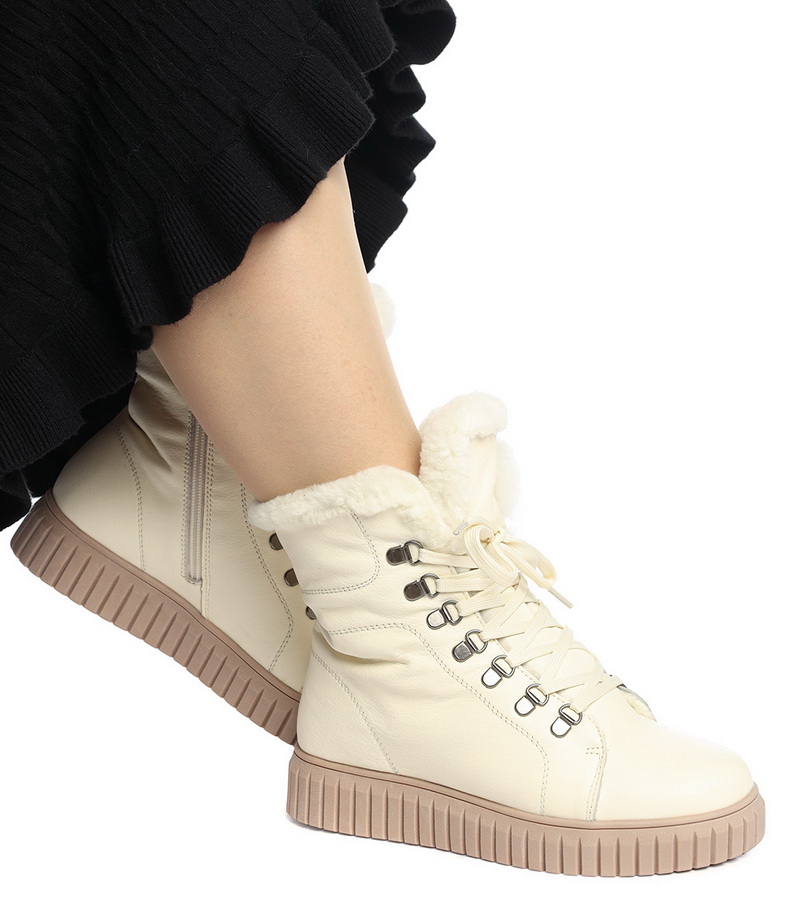 женские ботинки натуральная кожа / натуральный мех gugu германия