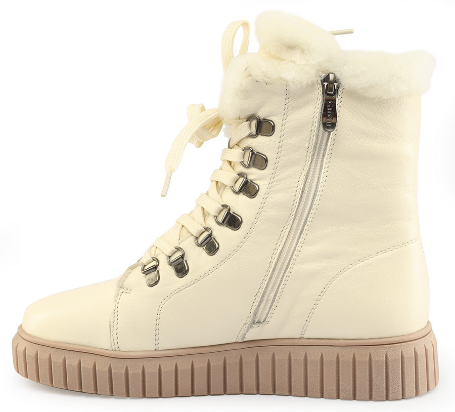 женские ботинки натуральная кожа / натуральный мех gugu германия