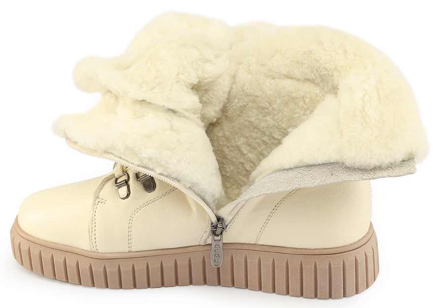 женские ботинки натуральная кожа / натуральный мех gugu германия