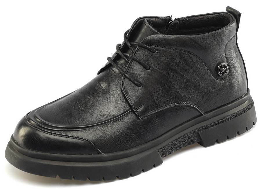 мужские ботинки натуральная кожа/байка gugu