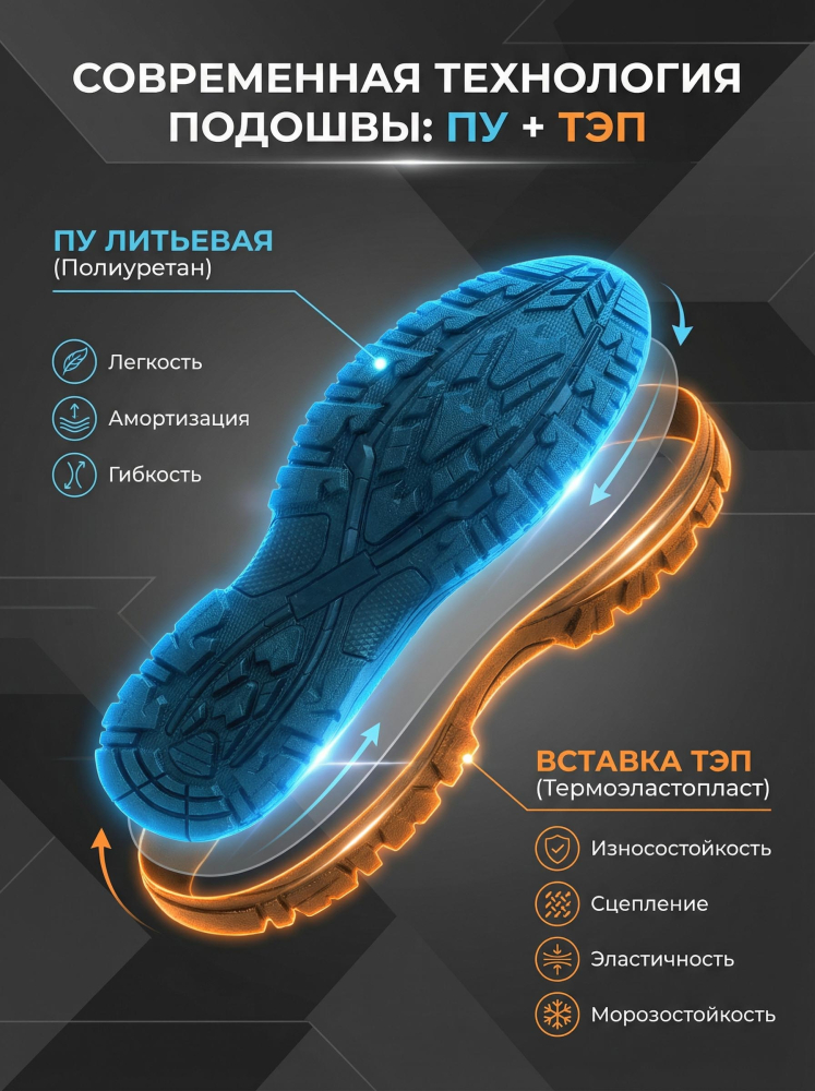 мужские ботинки натуральная кожа / натуральный мех gugu