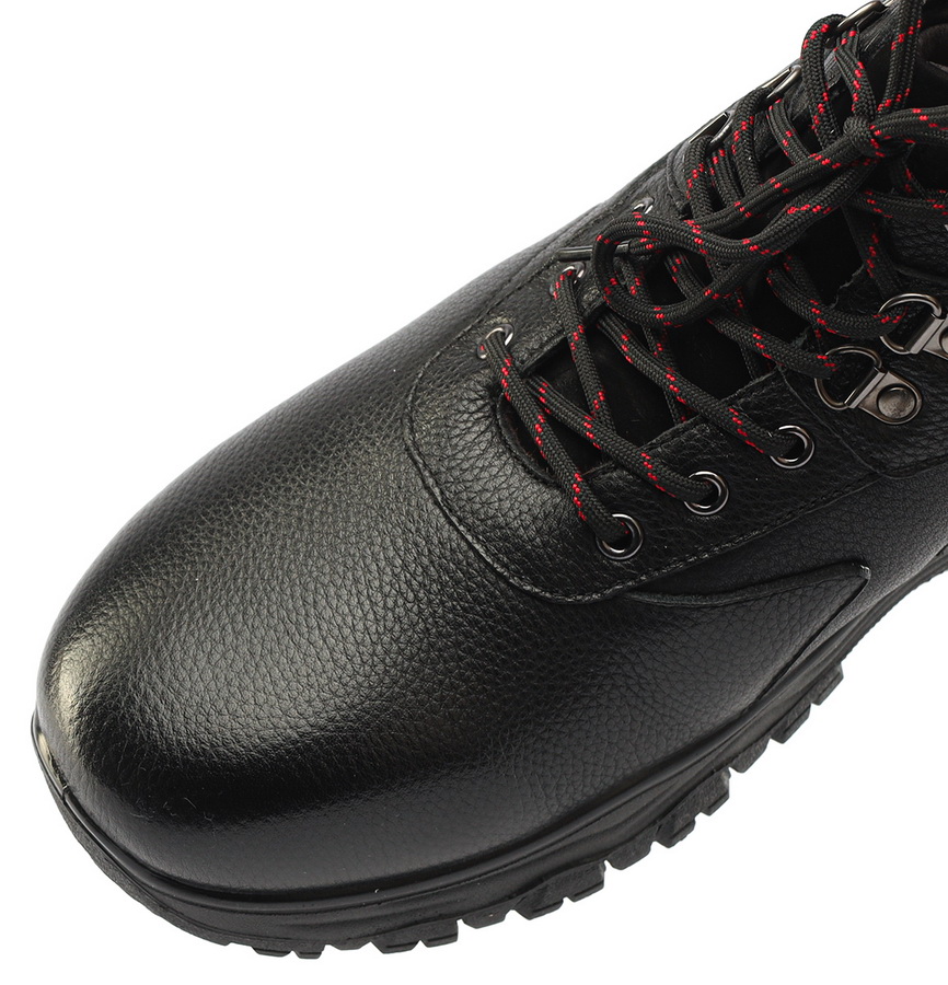 мужские ботинки натуральная кожа / натуральный мех gugu