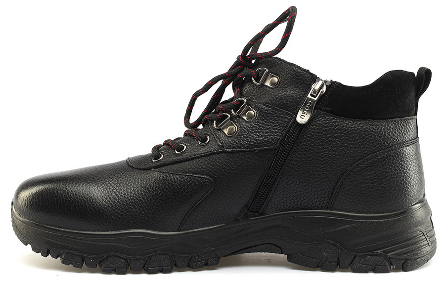 мужские ботинки натуральная кожа / натуральный мех gugu