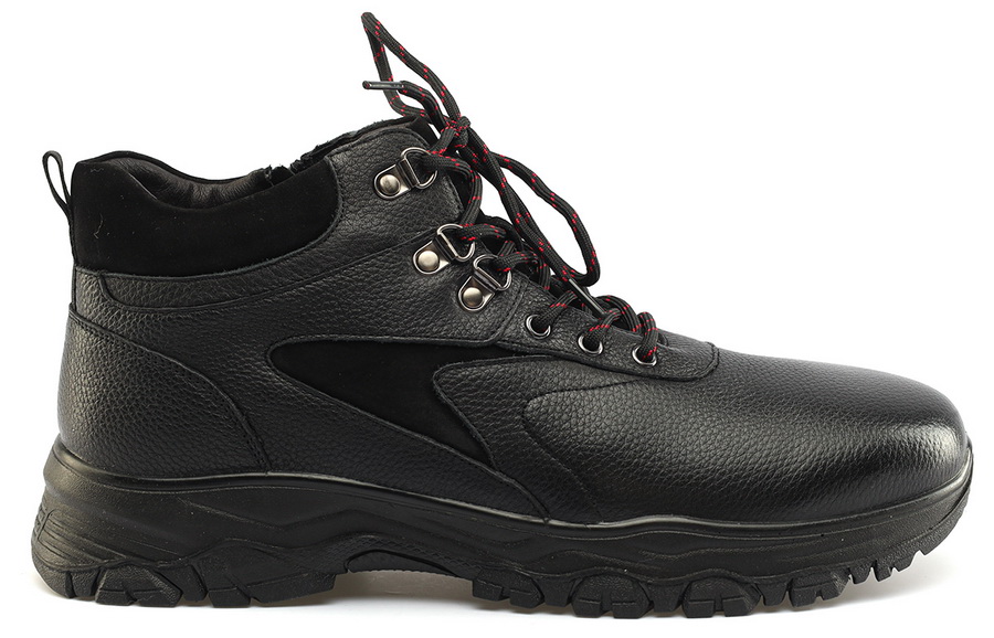 мужские ботинки натуральная кожа / натуральный мех gugu