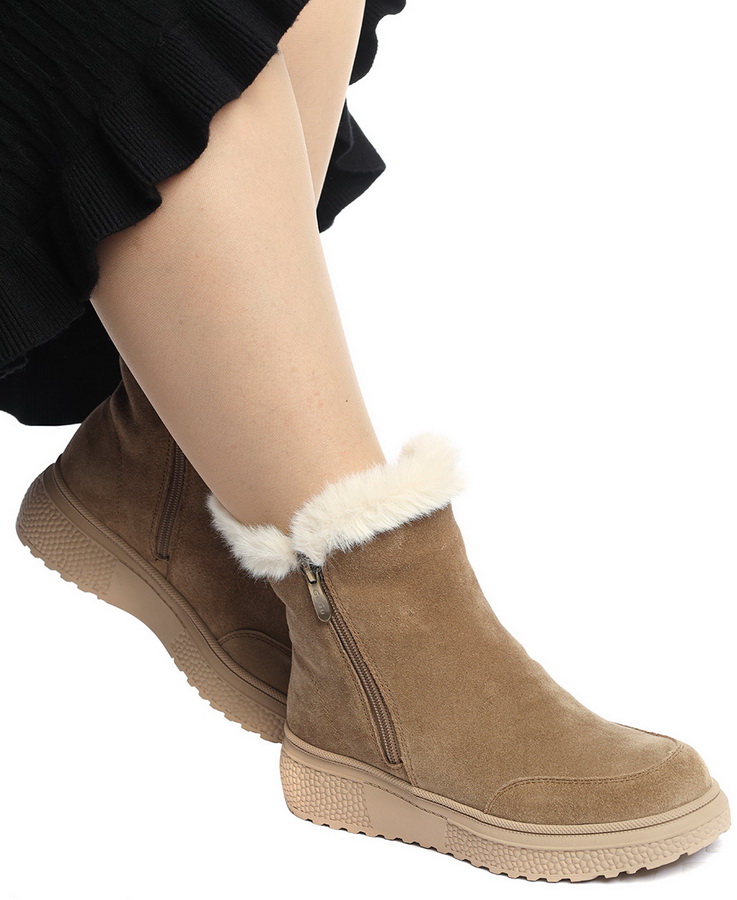 женские ботинки натуральная кожа(велюр) / натуральный мех gugu германия