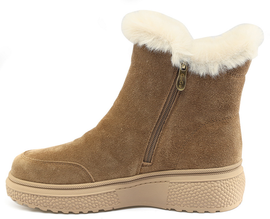 женские ботинки натуральная кожа(велюр) / натуральный мех gugu германия