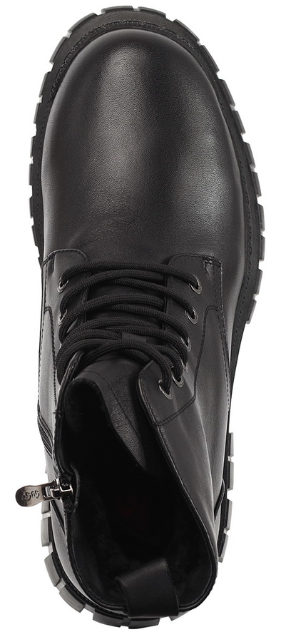 мужские ботинки натуральная кожа / натуральный мех gugu