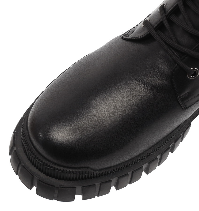 мужские ботинки натуральная кожа / натуральный мех gugu