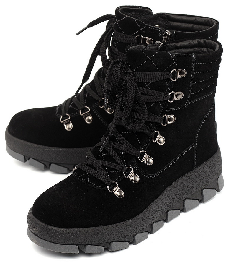 женские ботинки натуральная кожа ( велюр ) / натуральный мех gugu германия