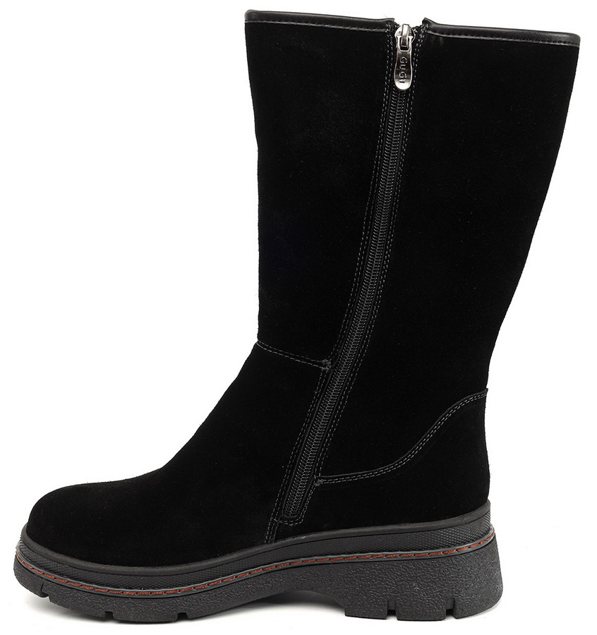 женские сапоги натуральная кожа (велюр) / натуральный мех gugu германия