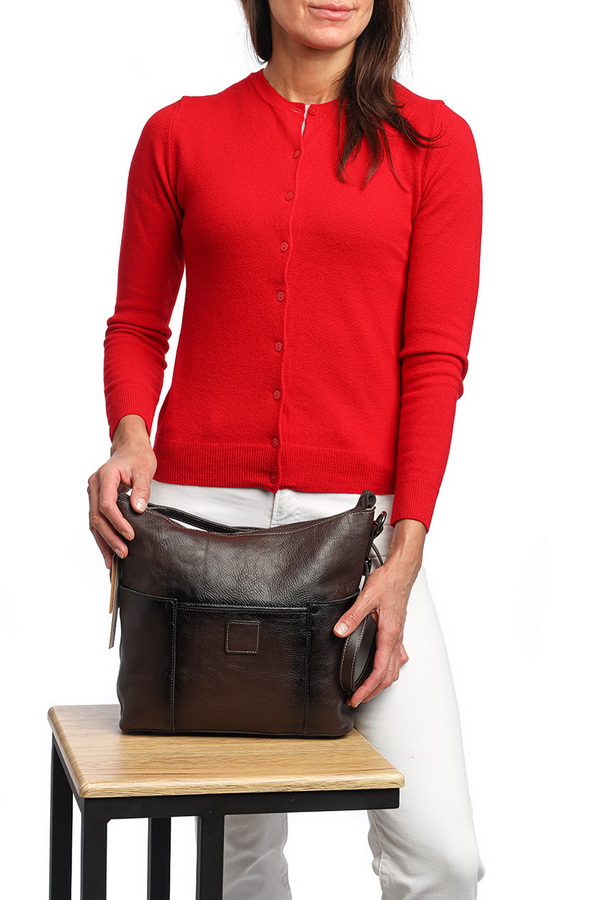 женская сумка натуральная кожа  kikilok корея