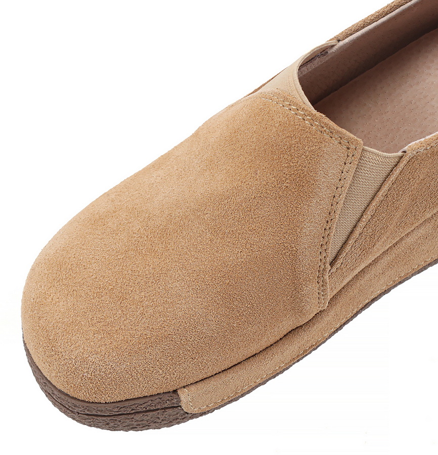 женские мокасины на танкетке натуральная кожа (замша) binifoot/bnf тайвань