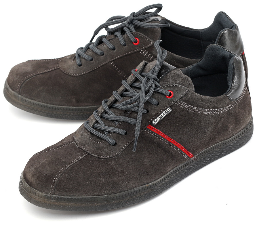 мужские кроссовки натуральная кожа (велюр) corvetto италия