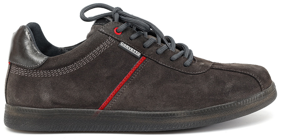 мужские кроссовки натуральная кожа (велюр) corvetto италия