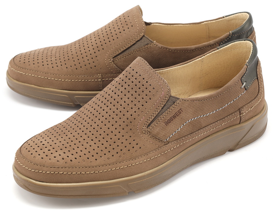 мужские полуботинки натуральная кожа нубук росвест россия