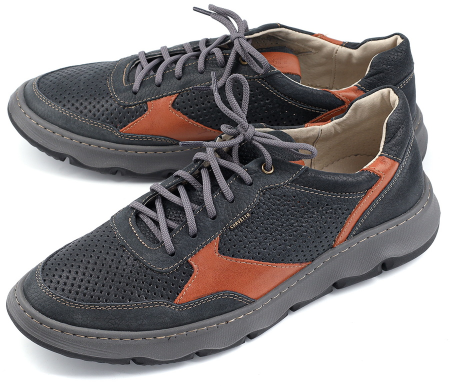 мужские кроссовки натуральная кожа corvetto италия