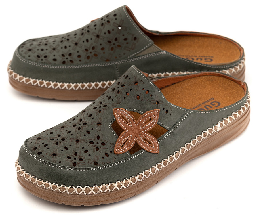 женские сабо натуральная кожа gugu германия