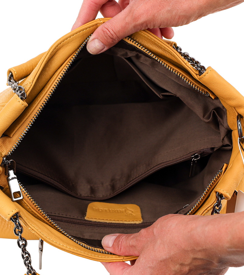 женская сумка натуральная кожа  kikilok корея