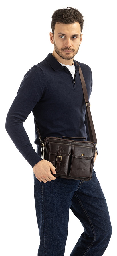 мужская сумка натуральная кожа corvetto