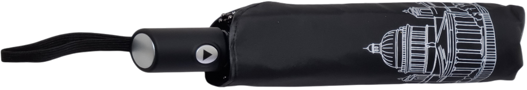 зонт черный полуавтомат prc for tm