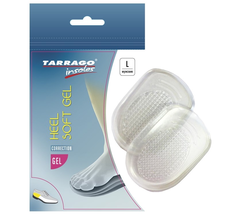  подпяточник мужской 40-46 гелевый heel soft gel tarrago