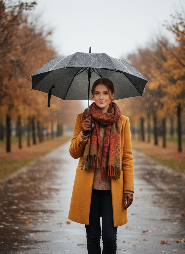 зонт капли дождя разные цвета автомат пять сложений 7 спиц