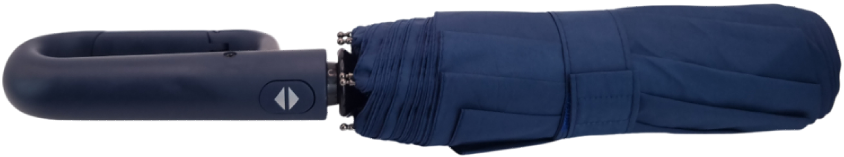 зонт синий автомат ручка карабин 9 спиц  