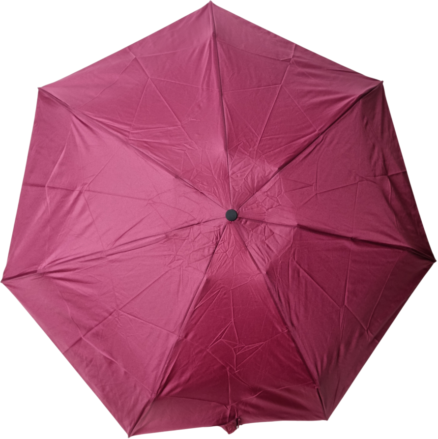 зонт бордовый автомат пять сложений 7 спиц 