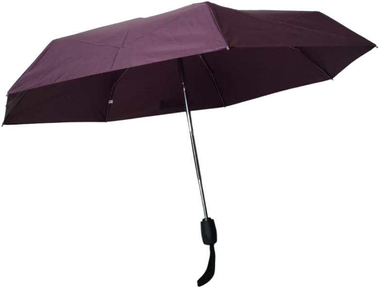 зонт коричневый автомат пять сложений 7 спиц 