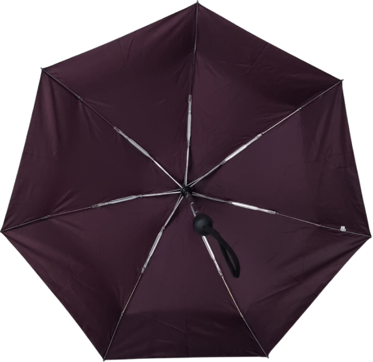 зонт коричневый автомат пять сложений 7 спиц 