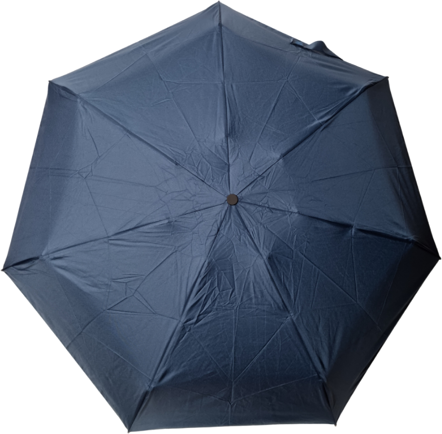 зонт синий автомат пять сложений 7 спиц 