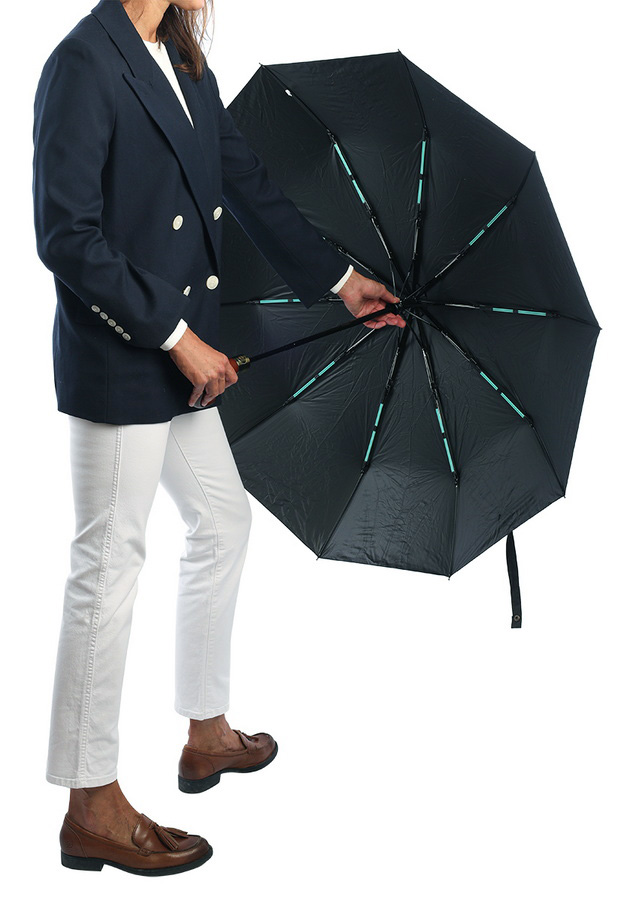 зонт мужской черный автомат 10 спиц