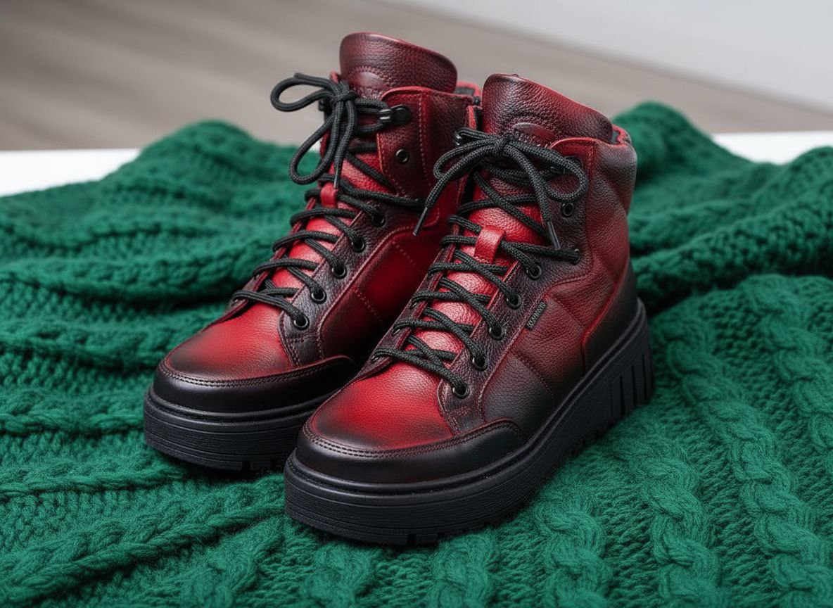 женские ботинки натуральная кожа / натуральная шерсть corvetto италия