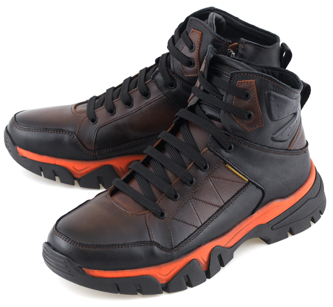 мужские кроссовки натуральная кожа / шерсть corvetto