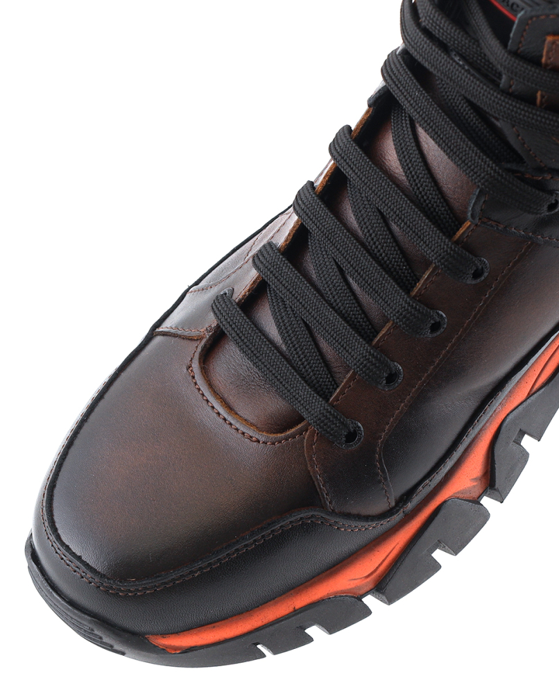 мужские кроссовки натуральная кожа / шерсть corvetto