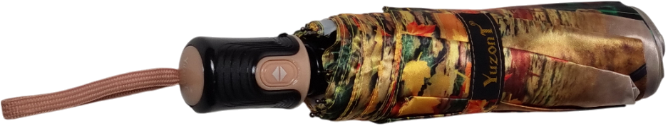 зонт женский автомат коты под зонтами осень желтый 8 спиц антиветер