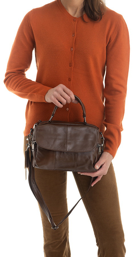 женская сумка натуральная кожа  kiki lok корея