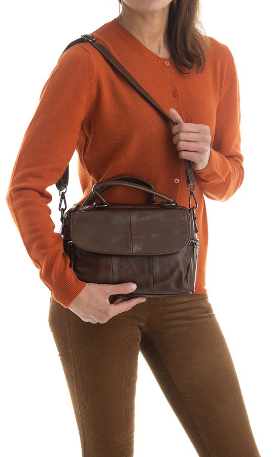 женская сумка натуральная кожа  kiki lok корея