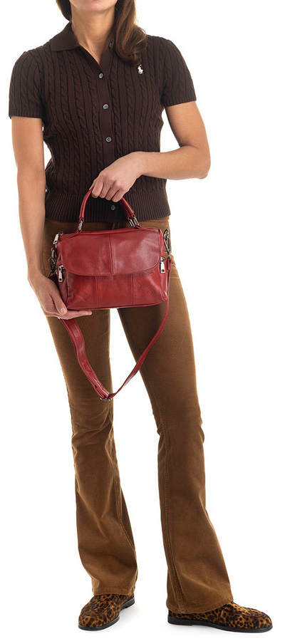 женская сумка натуральная кожа  kiki lok корея