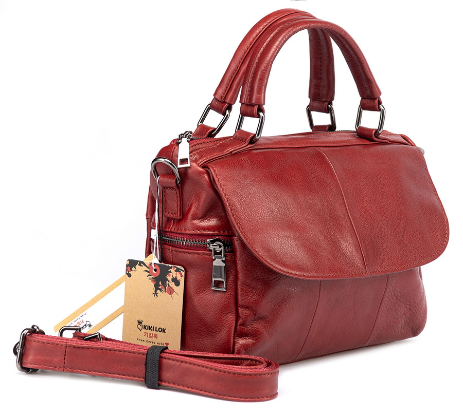 женская сумка натуральная кожа  kiki lok корея