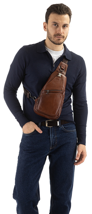 сумка-мессенджер натуральная кожа corvetto