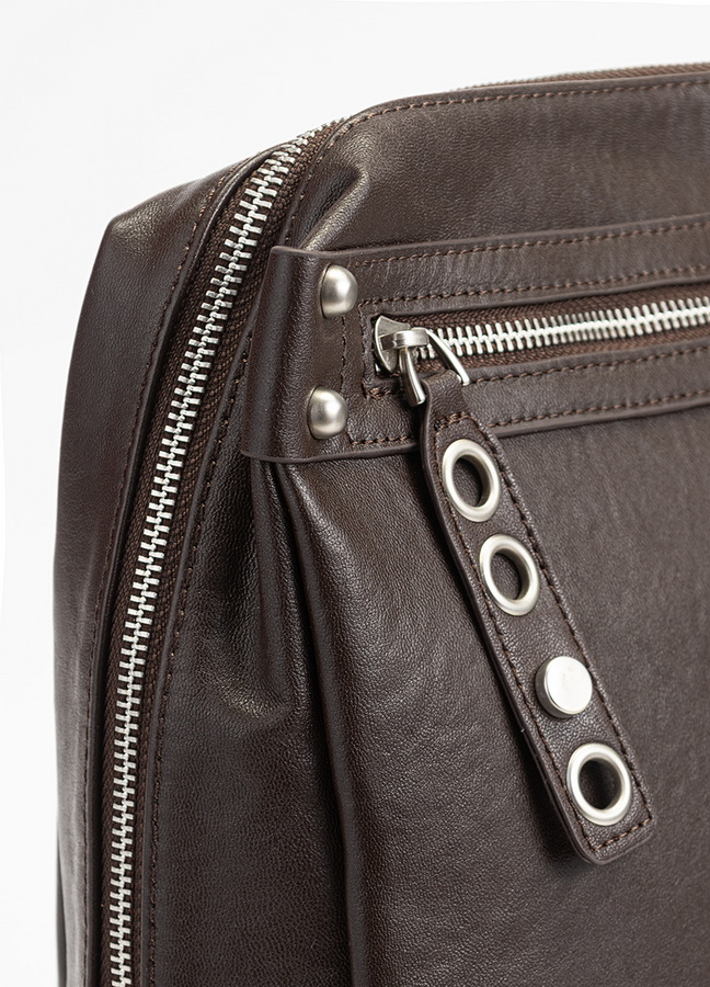 женский рюкзак натуральная кожа kiki lok корея