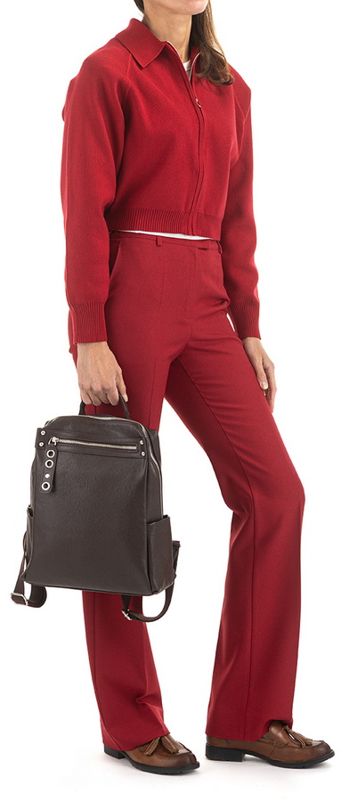 женский рюкзак натуральная кожа kiki lok корея