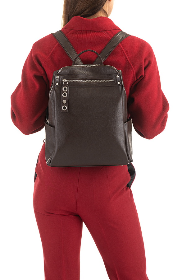 женский рюкзак натуральная кожа kiki lok корея