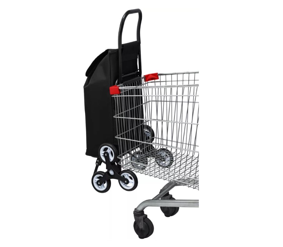 сумка тележка на колесах хозяйственная 40 литров синяя три колеса