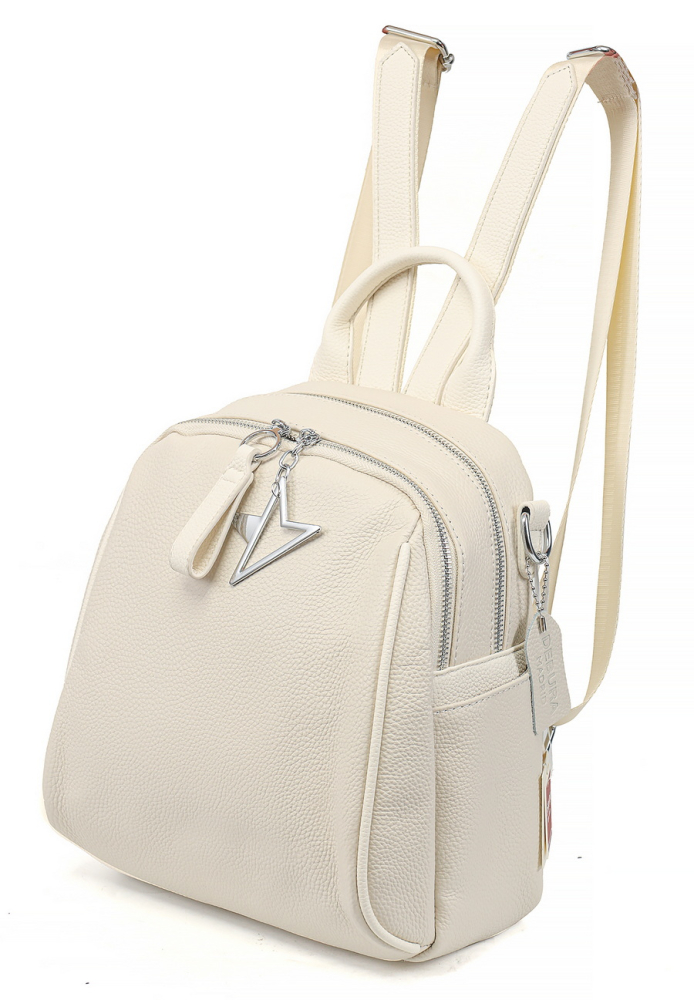 женский рюкзак-сумка натуральная кожа debura madrid